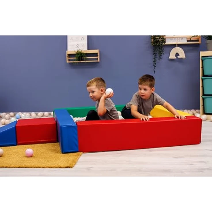 IGLU SOFT PLAY Ball Pit für Kinder im Alter von 1-7 Jahren - Multicolor, motorische Entwicklung und Sicherheit zertifiziert – Bild 3