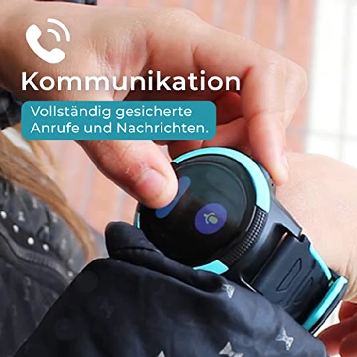 Save Family Slim 4G Kinder-Smartwatch mit Videoanruf, SOS-Taste, Stoppuhr und Schrittzähler - Blau – Bild 4