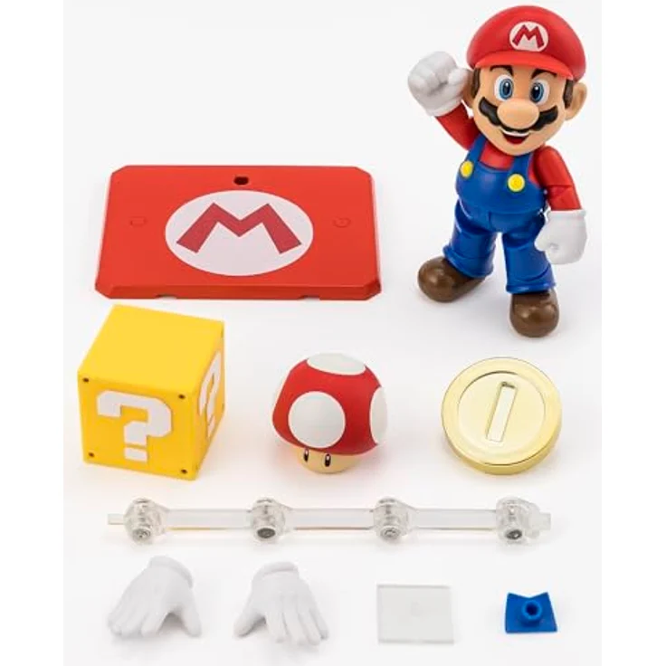 Bandai Tamashii Nations Super Mario S.H. Figuarts, Actionfigur 10 cm, beweglich, in Fensterbox – Bild 6