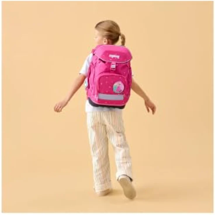 ergobag pack Schulrucksack-Set ZauBärschloss, flexibles Hauptfach, 22 Liter Volumen, wasserabweisend, mit mitwachsendem Tragesystem, recyceltes Polyester – Bild 6