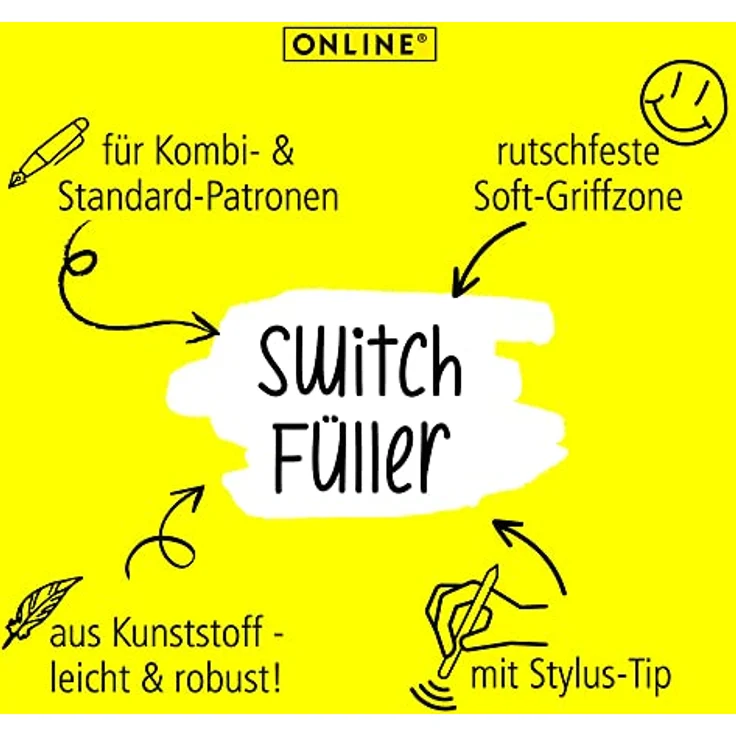 Online Pen Switch Plus, ergonomisch, ideal für die Schule, mit Stylus-Tip – Bild 4