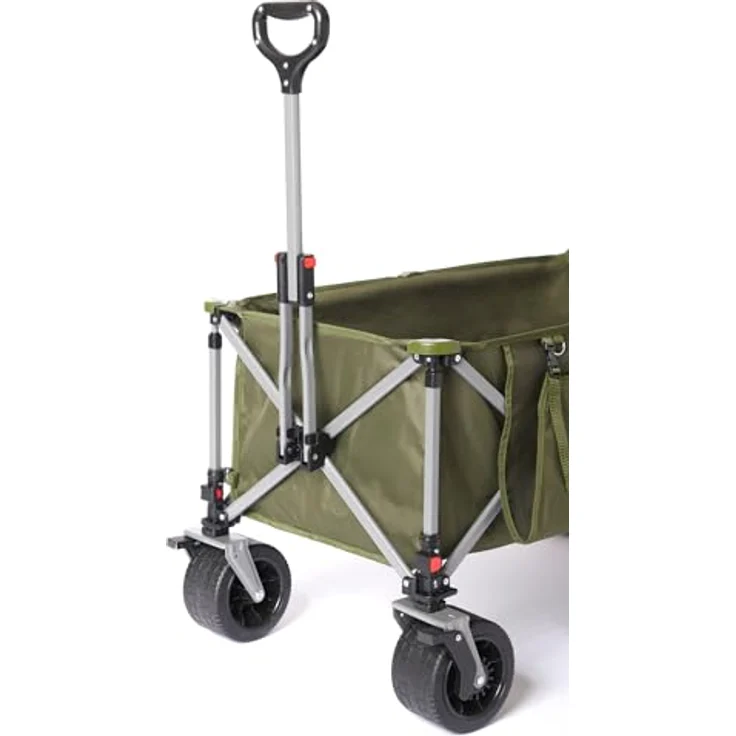 Coleman Ultimate Terrain Bollerwagen, 180 kg Tragkraft, 132 L Volumen, klappbar, grün-grau-schwarz – Bild 4