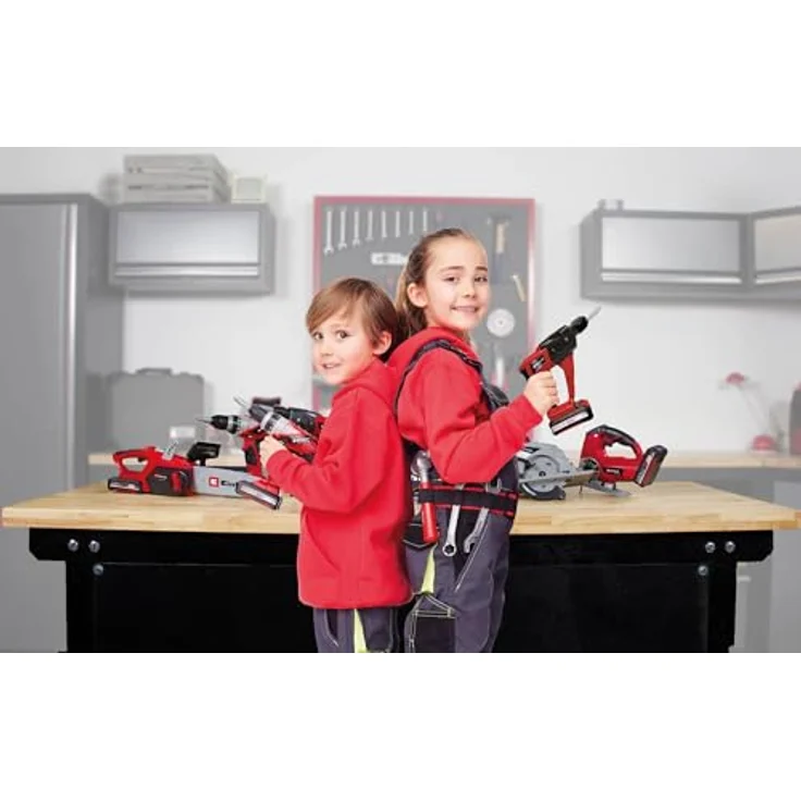Happy People Einhell Kids Werkzeugbox, Spielwerkzeugkoffer mit Säge, Zange, Hammer und Schraubendreher – Bild 3