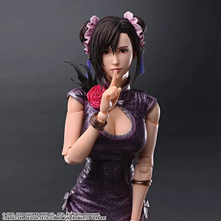 SquareEnix Final Fantasy VII Remake Play Arts Kai Actionfigur Tifa Lockhart Sporty Dress Ver., 25 cm, detailgetreue Sammlerfigur – Bild 6