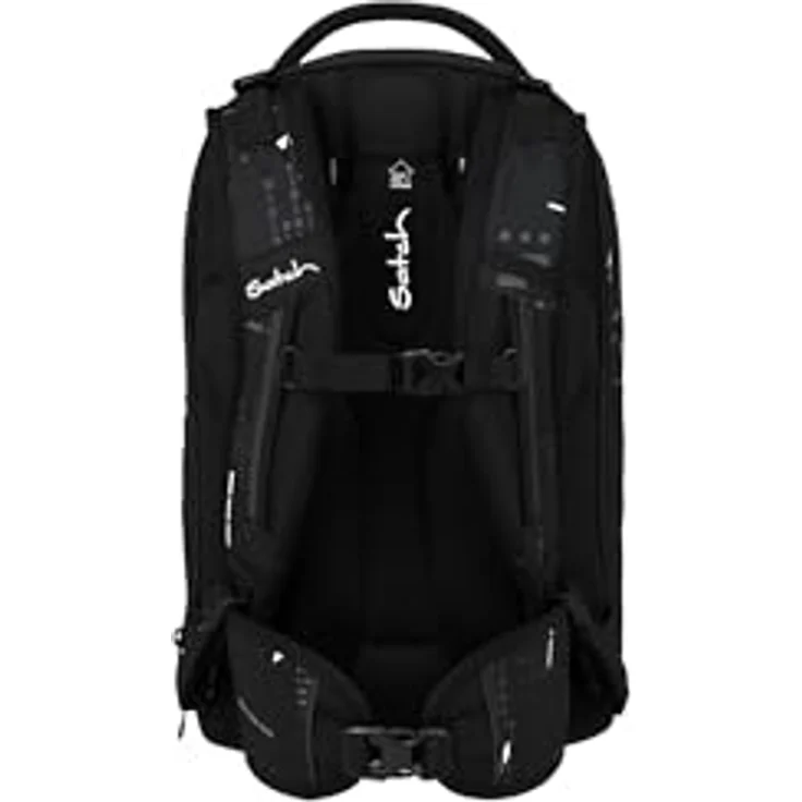 Satch match plus Schulrucksack, erweiterbar auf 35 Liter, ergonomisch, mit reflektierenden Elementen und Fronttasche Ninja Matrix - Schwarz – Bild 4