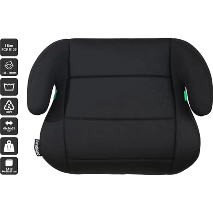 BabyGo Kindersitzerhöhung Booster I Size, 126-150 cm, mit iSize Norm und hoher Sicherheit – Bild 2