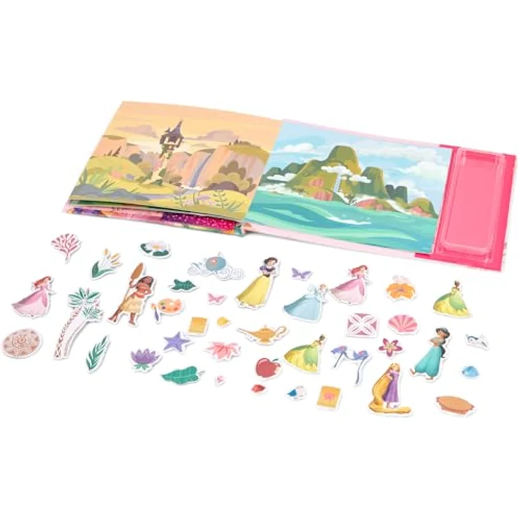 Canenco Sticker Disney Princess - Magnet Buch, mit Verschluckbare Kleinteile, Erstickungsgefahr, nicht geeignet für Kinder unter 3 Jahren – Bild 3