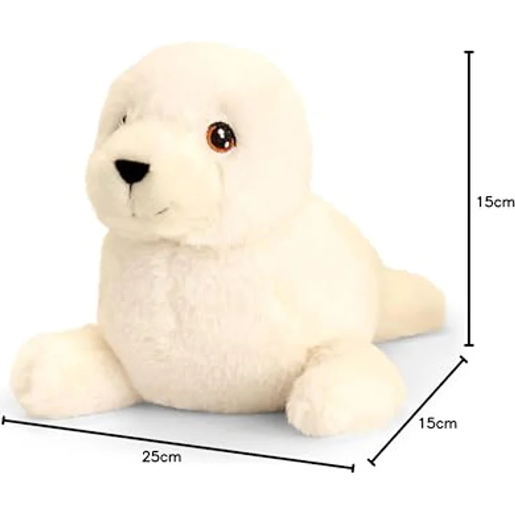 Keel Toys Keeleco Plüschtier Robbe, 25 cm, umweltfreundlicher Plüsch aus 100% recycelten Materialien, waschbar – Bild 2