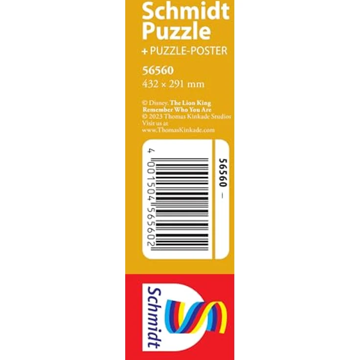 Schmidt Spiele 56560 Thomas Kinkade, Disney, The Lion King, Remember Who You Are, 200 Teile Puzzle, Mehrfarbig – Bild 2