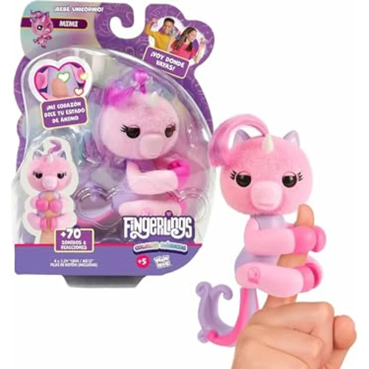 Bizak Fingerlings-Figur, Sammelfigur mit 70 magischen Klängen und Reaktionen, 13 cm, Mehrfarbig (Zufallsmodell) – Bild 3