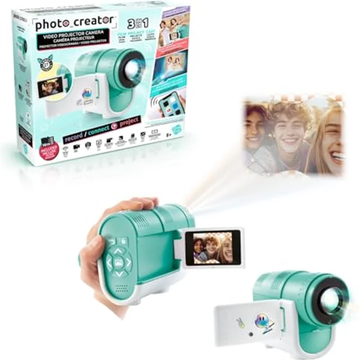 Canal Toys Camera Projector, Kinderkamera mit Foto- und Videoaufnahme, inkl. SD-Karte und USB-C-Ladekabel – Bild 2