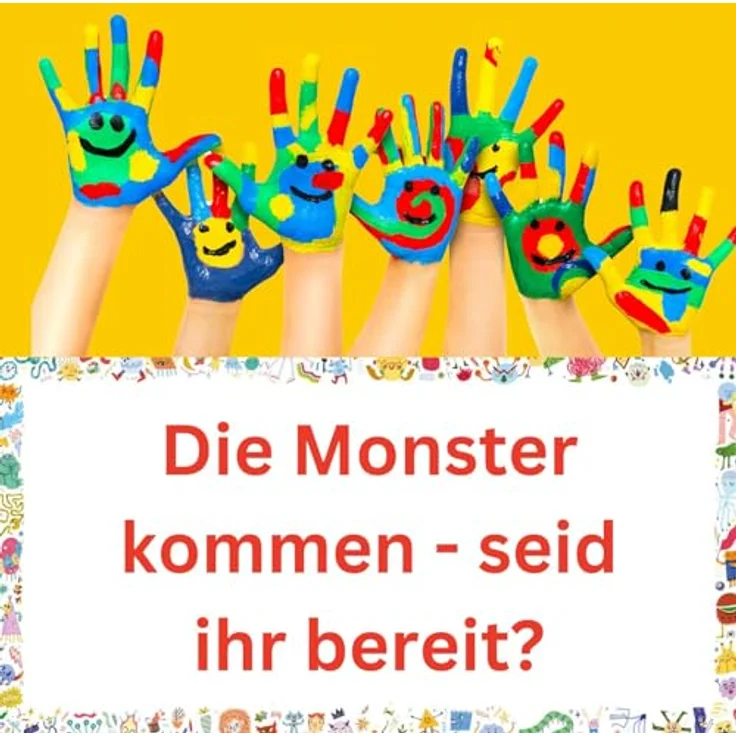 Huch & Friends Mal mal'n Monster 1, Brettspiel zur Monsterzeichnung mit gruseligem Gruselometer – Bild 4