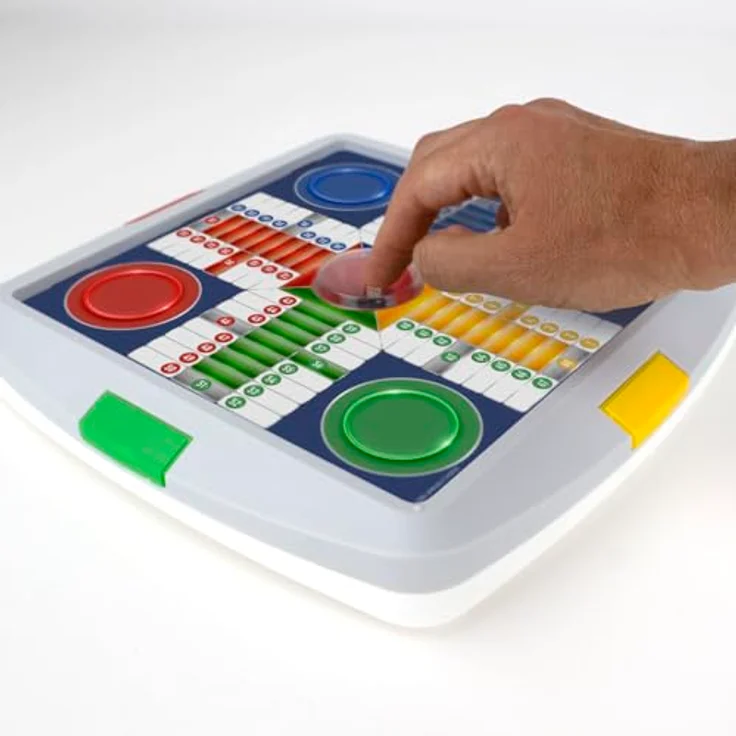 Chicos - Parchis und Oca Spiele Automatisches | 2-in-1-Brettspiele mit automatischem Würfelkasten und sicherem Deckel | ideal für Familien, Reiseformat, ab 3 Jahren (64001) – Bild 2