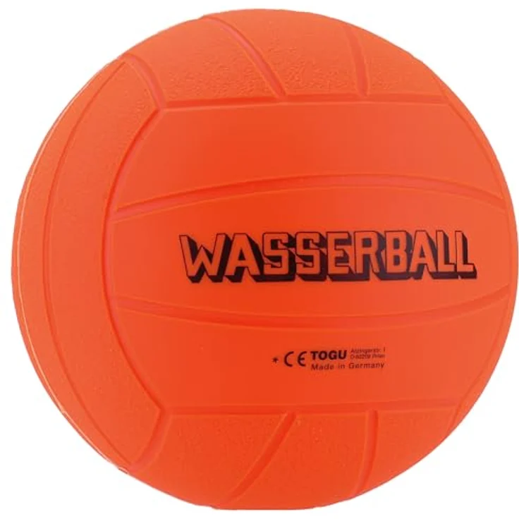 Togu Wasserball, Wasserball mit griffiger Oberflächenstruktur, orange, 22 cm Durchmesser – Bild 1
