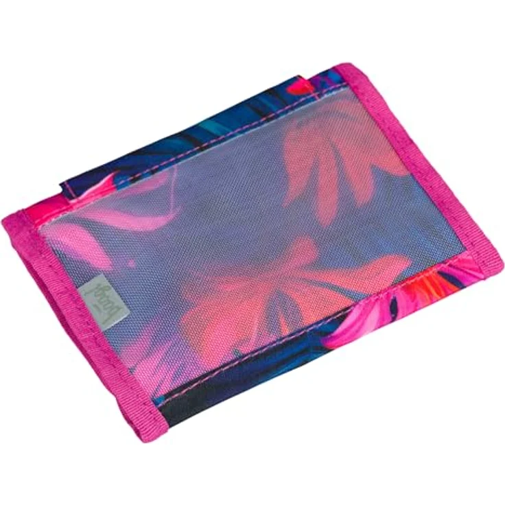 Baagl Brustbeutel Kinder, Geldbörse für Mädchen mit strapazierfähigem Polyester, 14,5 x 8,5 cm, Design mit Flamingos – Bild 3