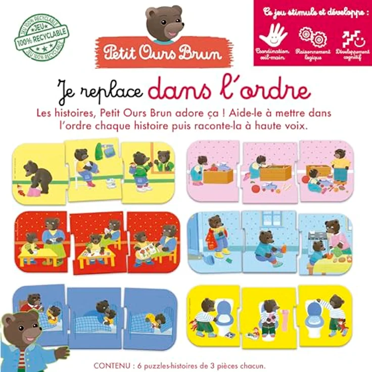 Educa Je replace dans l'ordre (FR), Lernspiel aus Pappe für Kinder ab 2 Jahren – Bild 3