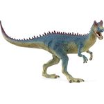 Schleich Dilophosaurus (15046), Dinosaurier mit beweglichem Kiefer, leuchtend rote Knochenkämme, 23,2 x 7,5 x 10,6 cm