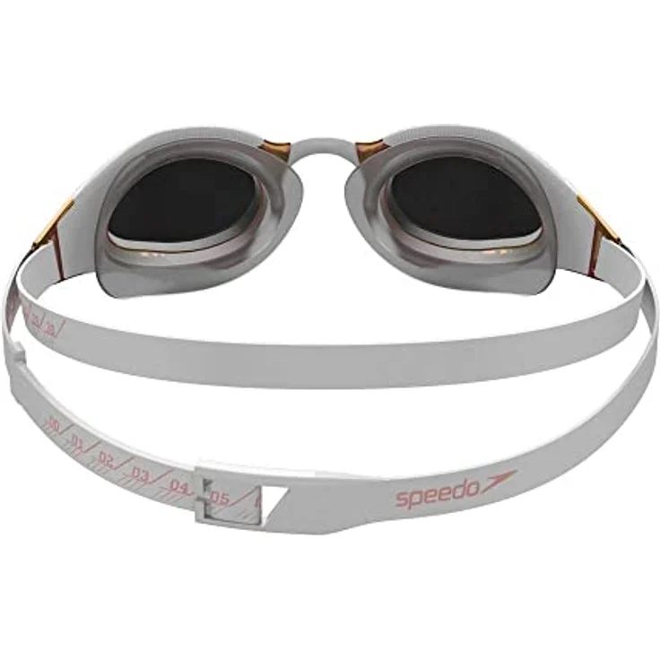 Speedo Unisex-Adult Fastskin Hyper Elite Mirror Schwimmbrillen, weiß/Oxid Grey/Rose Gold, Talla única – Bild 2