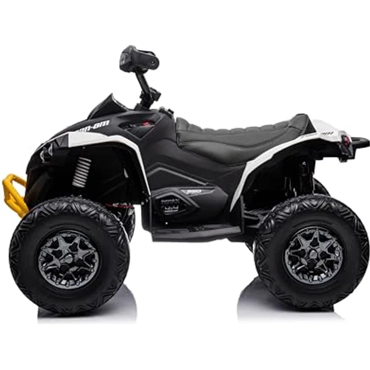 FINOOS Kinder-Elektroquad 24V, Can-am Renegade Kinder-Elektroauto 24V, LED-Leuchten, 4 x 200W-Motoren, 24V 7Ah Batterie, weiche Eva-Räder (Weiß) – Bild 3