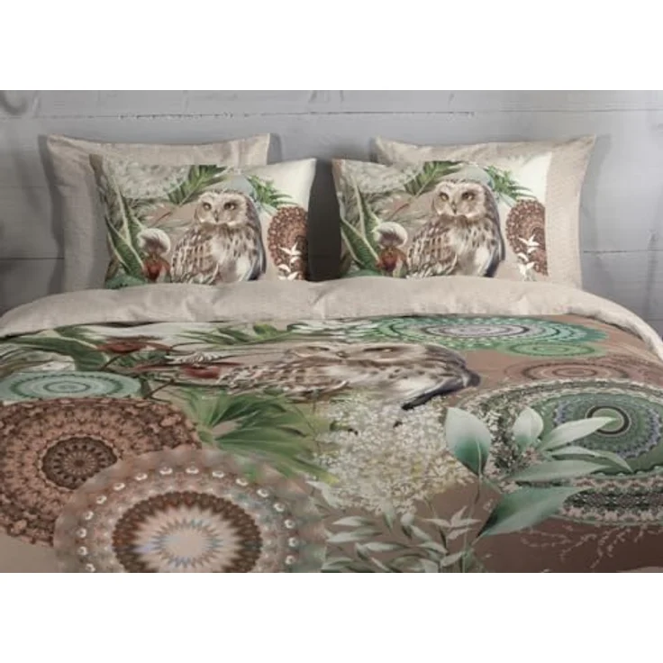 hip Biber Bettwäsche KIRJA natürlich 100% Reine Baumwolle flauschig weich & warm atmungsaktiv Bettwäscheset Kissenbezug 80x80 cm 135 cm x 200 cm beige-braun – Bild 2