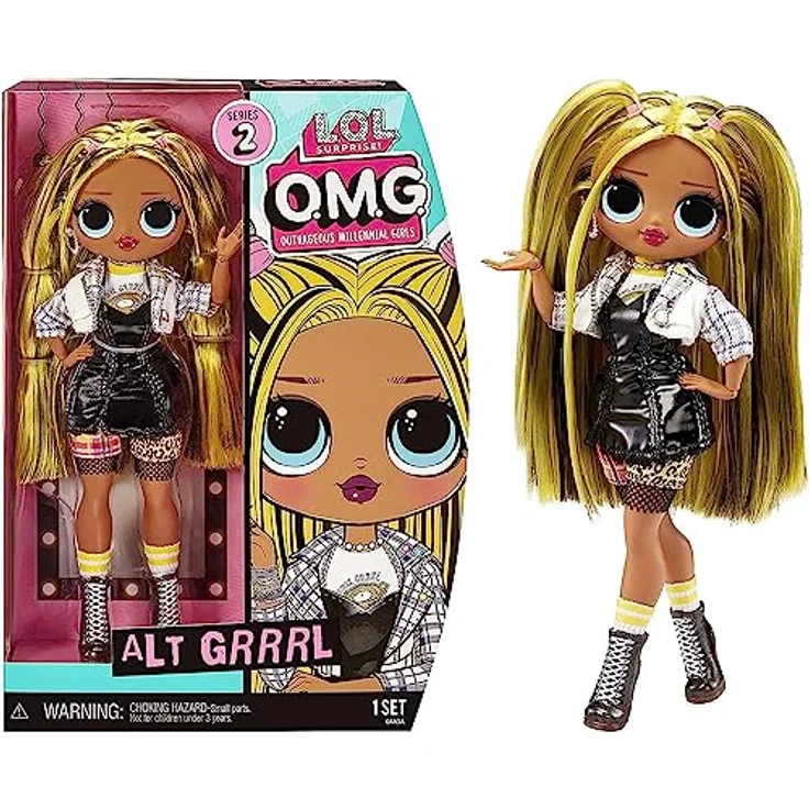 LOL Surprise OMG House of Surprises Serie 2 Modepuppe - ALT GRRRL - Inklusive Accessoires und Puppenständer - Zum Sammeln - Für Kinder ab 4 Jahren – Bild 2
