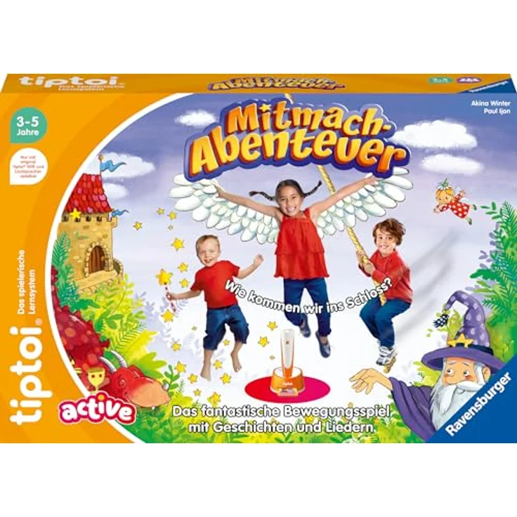 Ravensburger tiptoi ACTIVE Spiel 00130, Mitmach-Abenteuer, Bewegungsspiel ab 3 Jahren, mit Geschichten, schönen Liedern – Bild 2