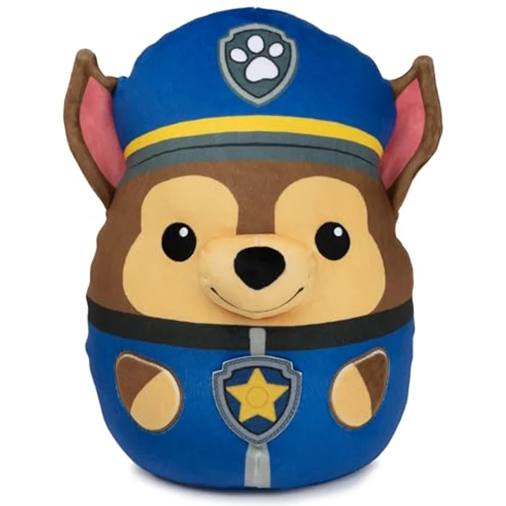 GUND PAW Patrol Trend Squishy Chase, 30 cm - hochwertiges Plüschtier und Kuschelkissen in einem, Geschenk für Kinder ab 1 Jahr – Bild 1