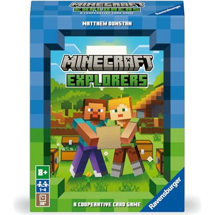 RAVENSBURGER Minecraft Explorers Kartenspiel, kooperatives Kartenspiel mit strategischen Aktionen und Monsterkonfrontationen, mehrfarbig – Bild 2