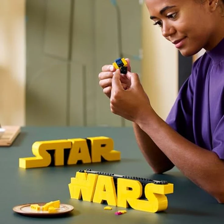 LEGO Star Wars™ 75407, Wars Logo aus Steinen Bausatz mit 700 Teilen, 3D-Dekoration für Erwachsene, Mehrfarbig – Bild 5