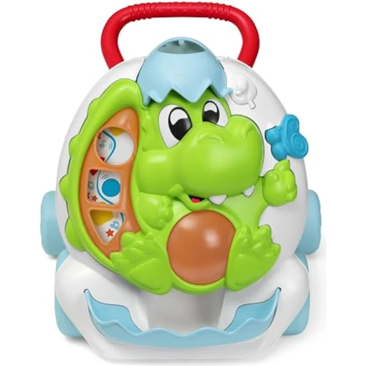 Chicco Dino Lauflerner First Steps, Dinosaurier geformt Toddler's mit elektronischem Activity Center, mit Lichtern und Geräuschen, große Räder für mehr Stabilität, ergonomischer Lenker – Bild 4