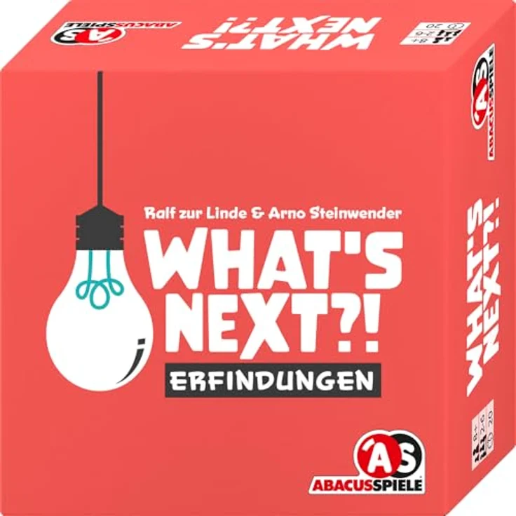 ABACUSSPIELE 06251 What's Next?! Kartenspiel, kommunikativer Spielmodus für 1 bis viele Spieler, 80 Karten, Rot – Bild 1