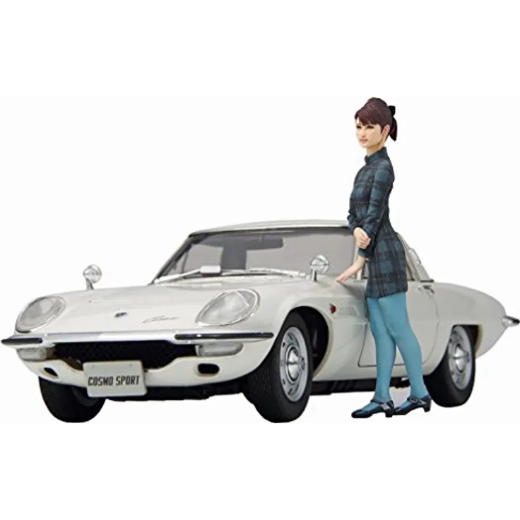 Hasegawa SP368 1/24 Mazda Cosmo Sport L10B, mit Figur Plastikmodellbausatz, Modelleisenbahnzubehör, Hobby, Modellbau, Mehrfarbig, 1:24 Scale