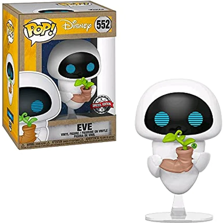 Disney Wall-E - Eve Earth Day Pop! Vinyl-Figur, ca. 9,5 cm hoch, Sichtfensterbox, Pop! Disney Serie #552 – Bild 3