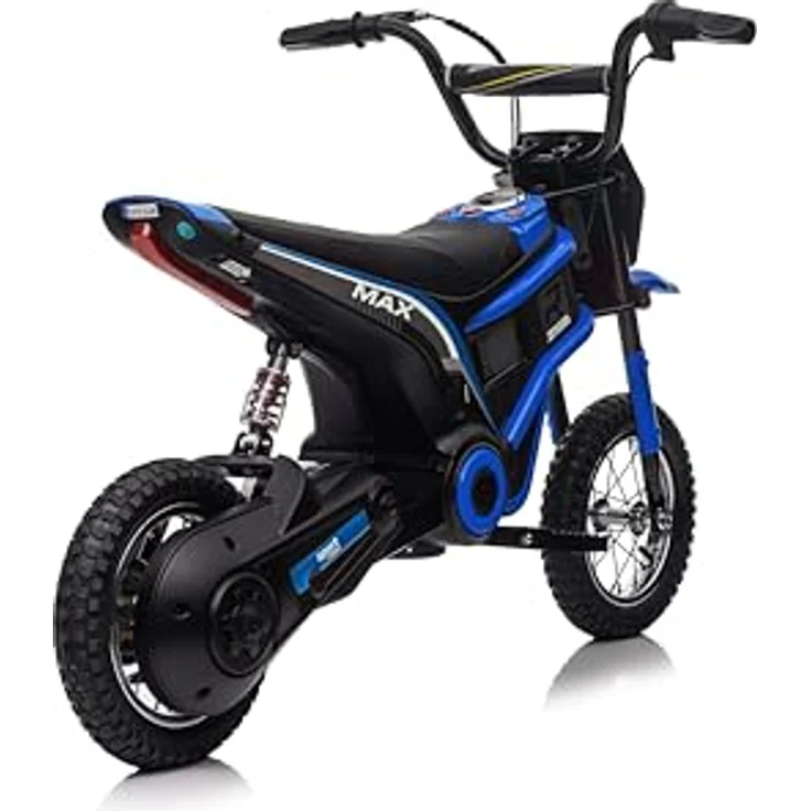 FINOOS Elektro Motorrad Kinder Hurricane 24V, 350W Motor, bis zu 20KM Reichweite, Moto Cross für Kinder von 3,5 – 7 Jahren (Blau) – Bild 3