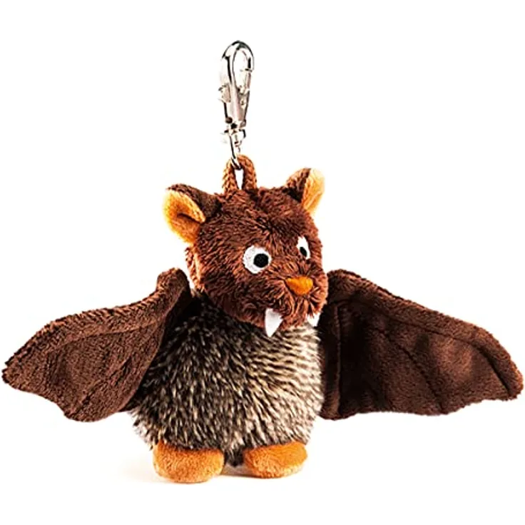 Schaffer 0198 Schlüsselanhänger Fledermaus Dragomir, 12 cm, Plüschtier