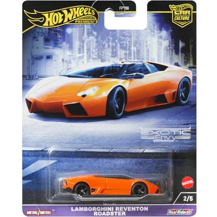 Hot Wheels Lamborghini Reventon Roadster HKC76, 1:64 Die-Cast Spielzeug-Rennwagen mit authentischen Details – Bild 1