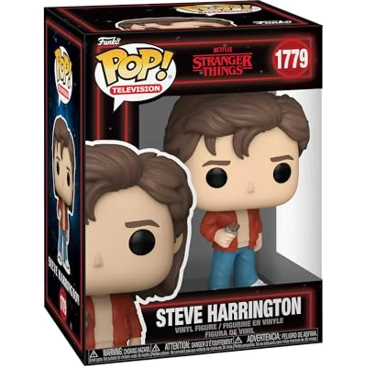 Funko POP! TV: Stranger Things Season 5 - Steve Harrington - Vinyl-Sammelfigur, 9,5 cm - Offizielle Handelsware für Sammler und Fans - Geschenkidee für Kinder und Erwachsene – Bild 1