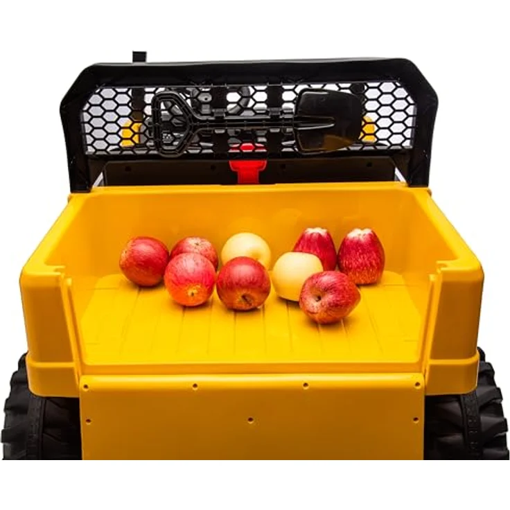 Sun Baby CAT Elektro Kinderauto Offroad Geländewagen Zweisitzer 12V 10Ah, gelb, mit MP3-Player und Fernbedienung – Bild 7