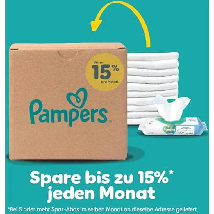 Pampers Baby Dry Windeln Gr. 8 Extra Large (17+ kg), Monatsbox, 120 St., mit 100% Auslaufschutz und Flexi-Seitenflügeln – Bild 12