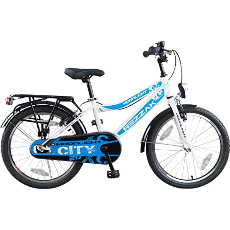 Rezzak 20 Zoll Jungenfahrrad Kinderfahrrad Rücktrittbremse RH 33 Weiss Blau NEU