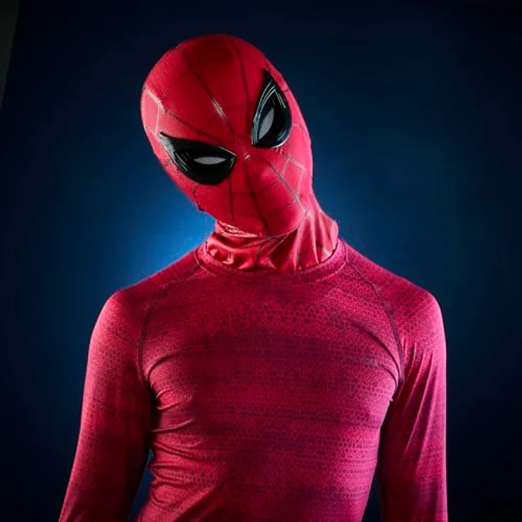 SPIDER-MAN Marvel Legends Series Spider-Man elektronische Maske mit Fernbedienung, Fernsteuerung für Augenbewegungen, Silikon-Textur, lizenziert aus Spider-Man: Homecoming – Bild 4