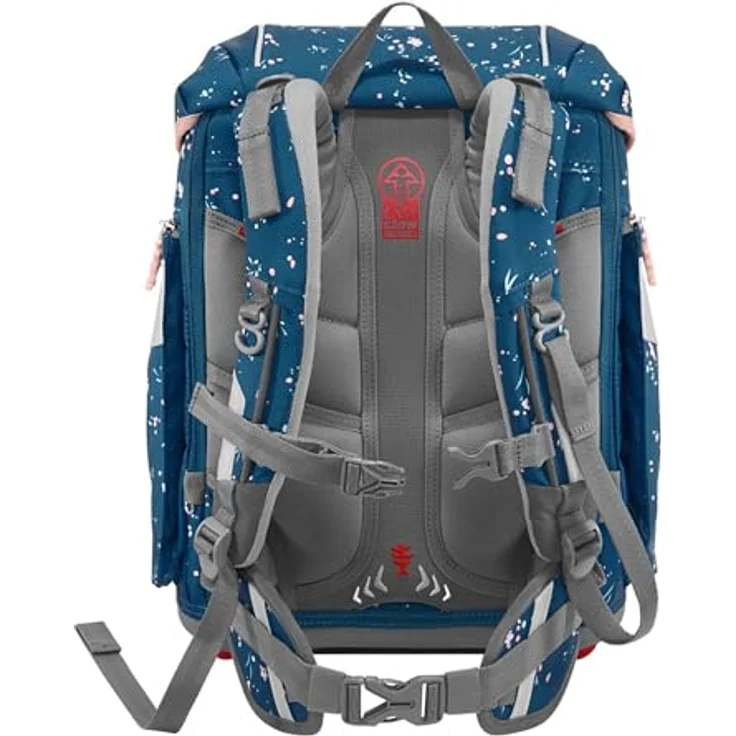Step by Step Schulranzen-Set 2IN1 Plus „Wild Horse Ronja“ 6-teilig, ergonomischer Tornister, höhenverstellbar mit Hüftgurt, 19L, blau – Bild 3