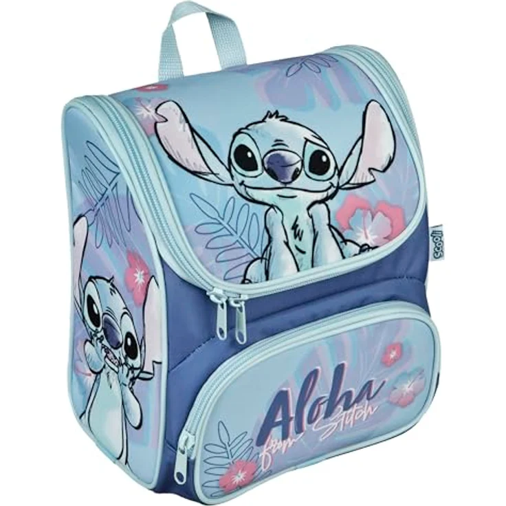 Scooli Vorschulranzen Cutie Lilo & Stitch, Kindergartenrucksack mit 6,5 l Volumen, gepolsterten Tragegurten und abnehmbarem Brustgurt – Bild 1