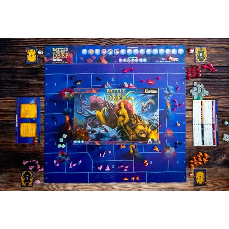Renegade Game Studios Battle for the Deep – Strategisches Unterwasser-Brettspiel für 2-4 Spieler, 100+ Miniaturen, 2v2 Taktik, ab 14 Jahren – Bild 2
