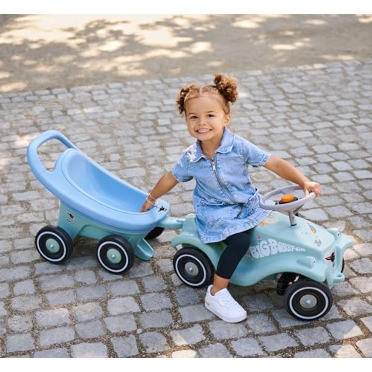 "BIG Lauflernhilfe BIG Buggy 3-in-1, Made in Germany, Lauflernwagen in grünen und blauen Pastelltönen" – Bild 5