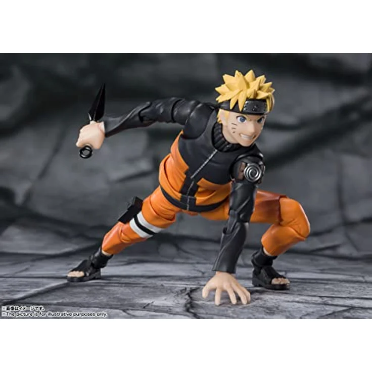 BANDAI TAMASHII NATIONS Naruto - Naruto Uzumaki Jinchuuriki - Statuette S.H. Figuarts 14cm – Bild 3