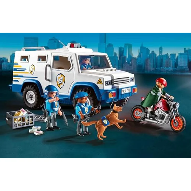 Playmobil® Geldtransporter (71597), Action Heroes, 50 Jahre Konstruktions-Spielset, (66 St), Made in Europe – Bild 3