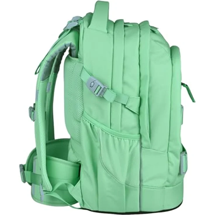 McNeill Schulranzen Luca 2.0 (2-tlg), Polyester, mint, 3 Hauptfächer, ergonomisches Rückensystem, Laptopfach, 28 l Volumen – Bild 3