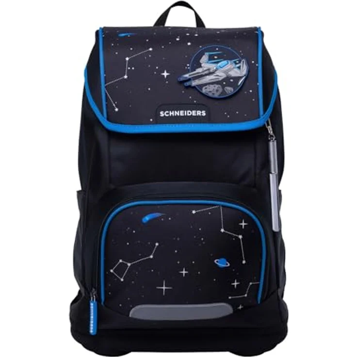 Schneiders Freizeitrucksack Ergoplus 2in1 Schulranzen Set 7-teilig mit 22L Volumen, ergonomisch, schwarz – Bild 2