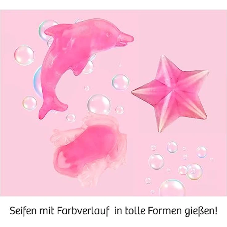 Kosmos 671600 Dusch-Accessoires, Experimentierkasten für Kinder ab 8 Jahren, Mini-Seifen mit Farbverlauf und Schwämme aus Dusch-Wolle, Amazon Exklusiv – Bild 2